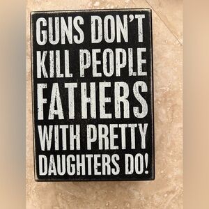 Black and White Decorative Sign